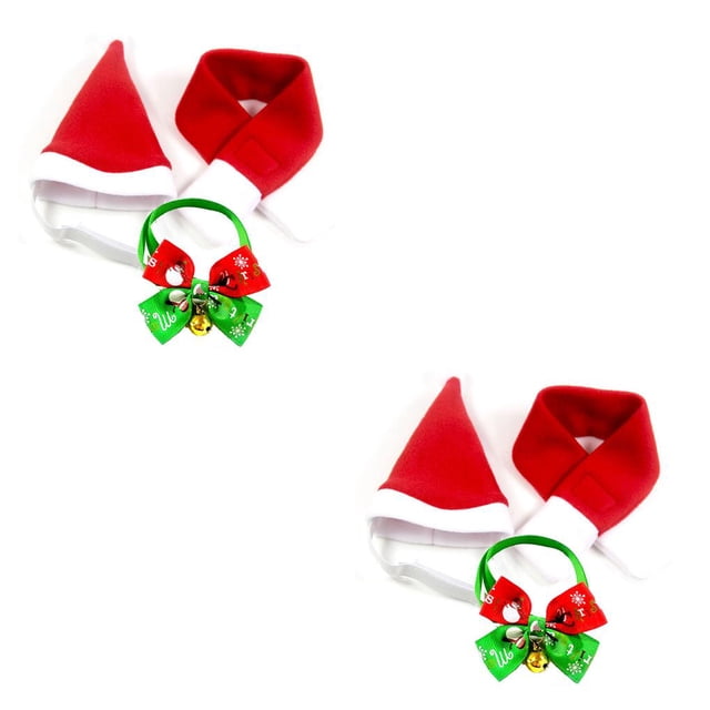 Conjunto de bufanda y gorro Methold para mascotas Navidad S 2piezas