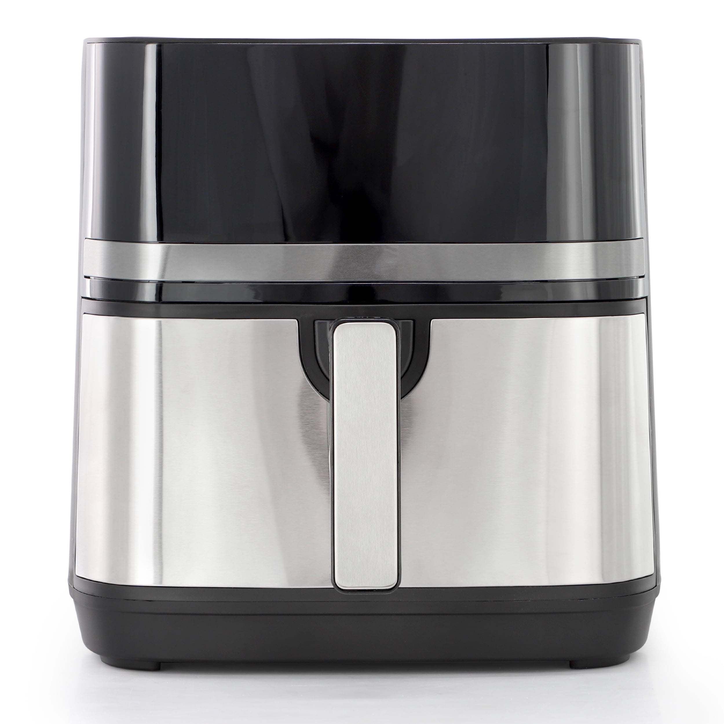 MegaChef 8.5 Quart Bundle Electric Air Fryer in Black and Stainless Steel with 125 Piece Paper Liners