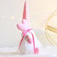 thumbnail image 4 of ZPAQI Valentines Day Gnome Plush Rose Flower Heart Scandinavian Tomte Elf Decorations, 4 of 21