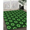 thumbnail image 3 of Ahgly Company Machine Washable Indoor Rectangle Transitional Night Black Area Rugs, 2' x 4', 3 of 7