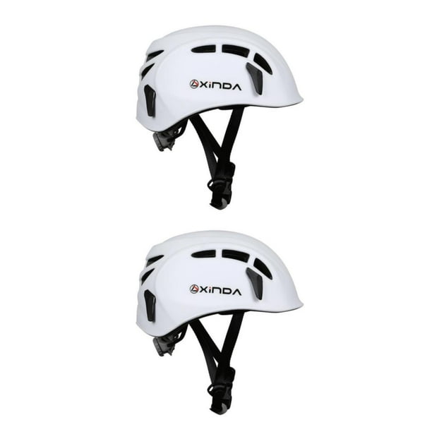 Qarigey Casco de seguridad Escalada Espeleología Kayak Rappel Rescate Blanco Tipo 1 2piezas