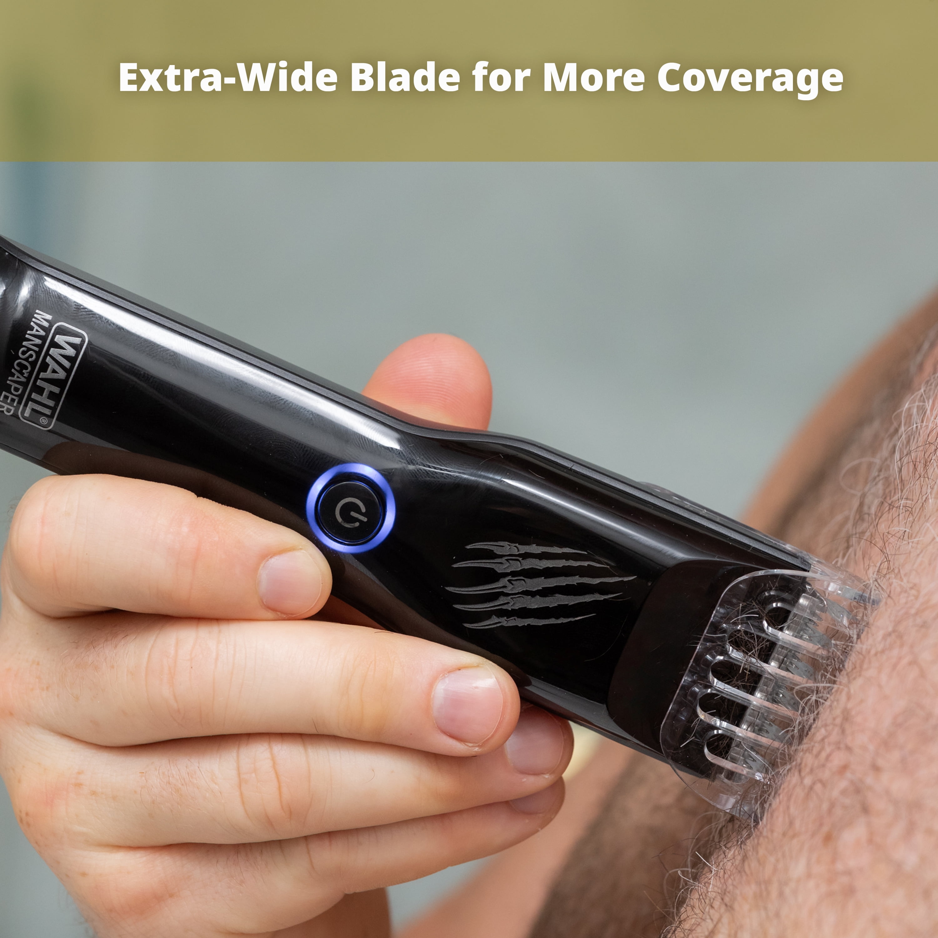 Wahl Grizzly Body Groomer/Trimmer with Extra-Wide Blade, 120-Min Cordless Runtime, Waterproof Design, USB Charging – Model 3296, WAHL GRIZZLY TRIM