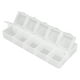 thumbnail image 2 of Contenedor de almacenamiento de compartimentos, caja organizadora de rejilla, organizador de almacenamiento de rejilla blanca, caja de almacenamiento diseñada por expertos, 2 of 12