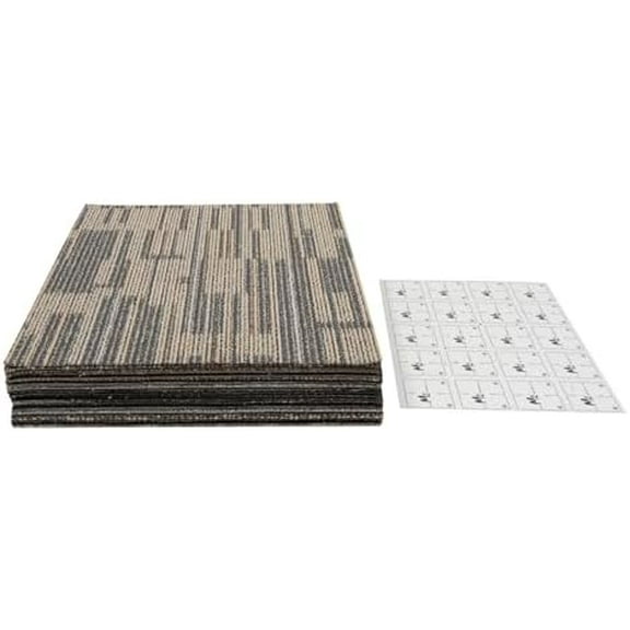 20Pcs Square Carpets, 20x20-inch Commercial Carpet, Soft Padded Squares Carpet Tile，Fashion Repeated Use Floor Tile Washable Mats for Living Rooms, Bedrooms, Dining Rooms Indoor Outdoor$$Tools &