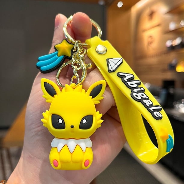 Llavero Kawaii de Pokémon, muñeco de Pikachu de dibujos animados, colgante, llavero de mochila, adornos, accesorios, joyería, regalos para amigos