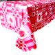 thumbnail image 1 of Manteles desechables de plástico, rectángulo de corazón rosa 137 * 274 cm JAMW Sencillez, 1 of 4