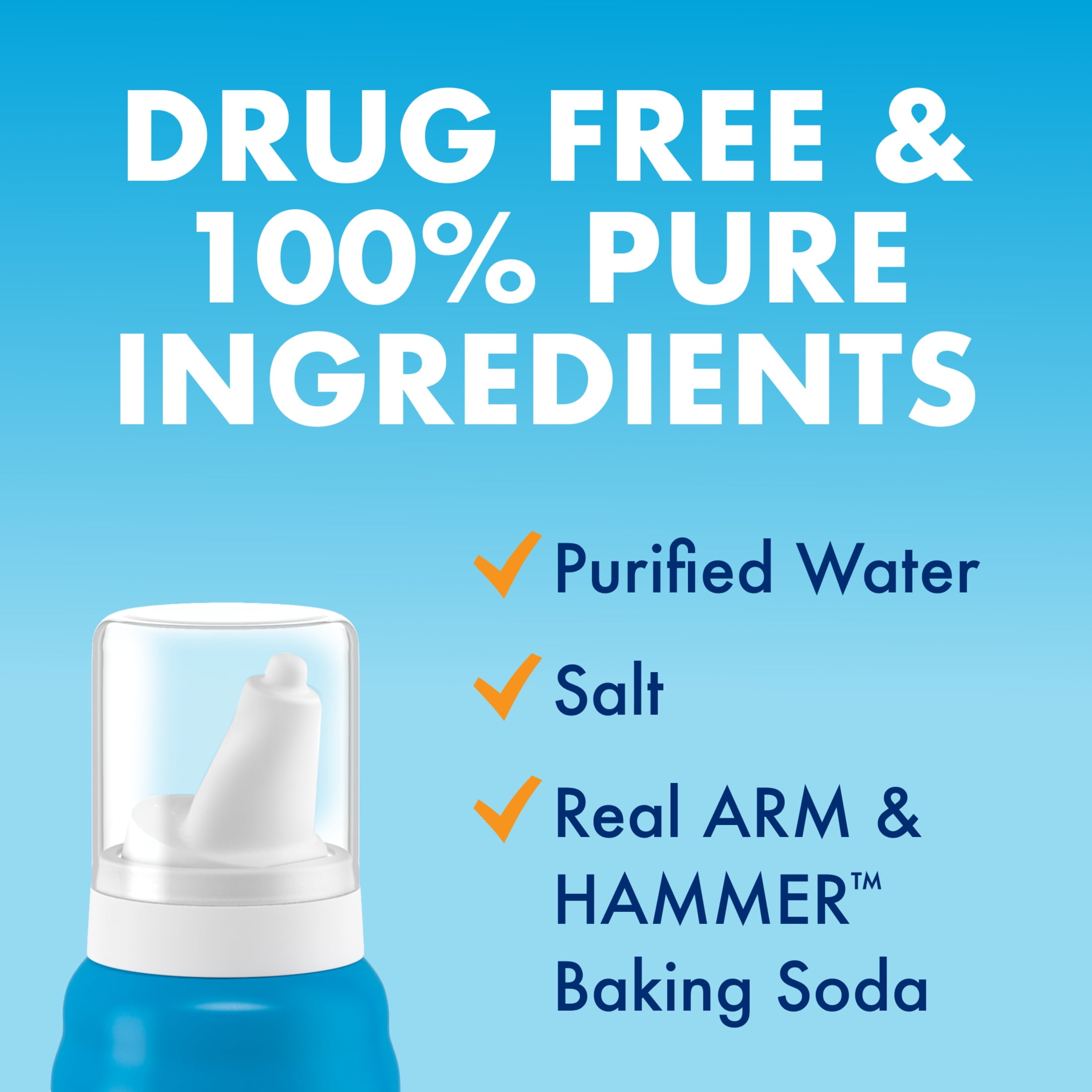 ARM & HAMMER Simply Saline Kids Drug-Free Mist for Nasal Congestion, 3.1 oz