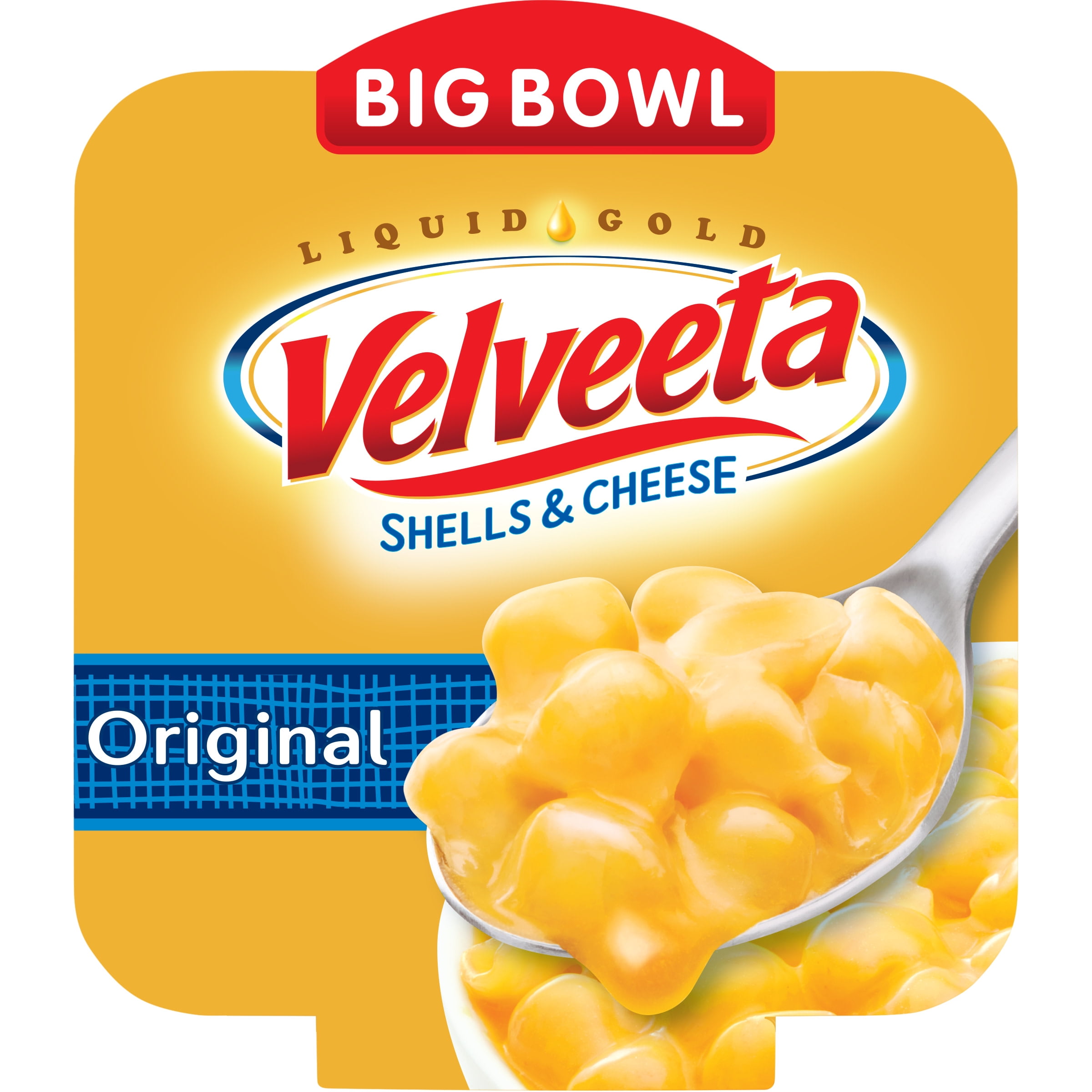 Velveeta Shells and Cheese Original Macaroni and Cheese Cups Easy Microwavable Big Bowl DInner, 5 oz Tray