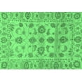 thumbnail image 1 of Ahgly Company Indoor Rectangle Oriental Emerald Green Traditional Area Rugs, 7' x 9', 1 of 4