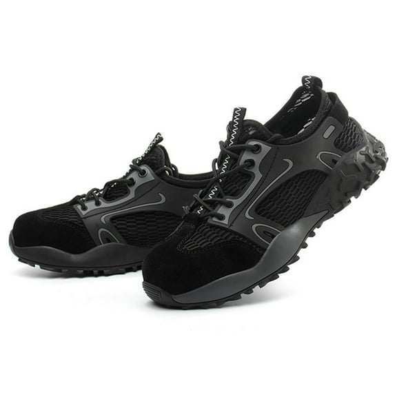 Safety Shoes for Men and Women, Waterproof Work Shoes, Lightweight Steel Toe Cap Shoes, Breathable, Sporty Eu 37-48