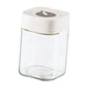 thumbnail image 2 of Tarro de almacenamiento de vidrio, tarro de alimentos hermético, a prueba de polvo con tapa, recipiente de vidrio apilable, Blanco 1000ml, 2 of 9
