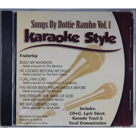 Songs by Dottie Rambo Volume 1 Daywind Christian Karaoke Style NEW CD+G 6 Songs