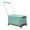 Blue, variant on DOMELAY Storage Bin with Wheels and Handle Foldable Lidded Lightweight Rolling Crate Clear
