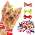 thumbnail image 4 of Pekkaxy Pet Hair Bows, 1.2-1.6 Inch, 100-Piece Assortment, Secure Grooming Accessories, Perfect for Long-Haired Cats and Dogs, 4 of 9