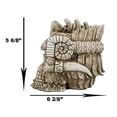 thumbnail image 3 of Ebros Aztec Empire Emperor Montezuma Skull Statue Tenochtitlan King Moctezuma, 3 of 9