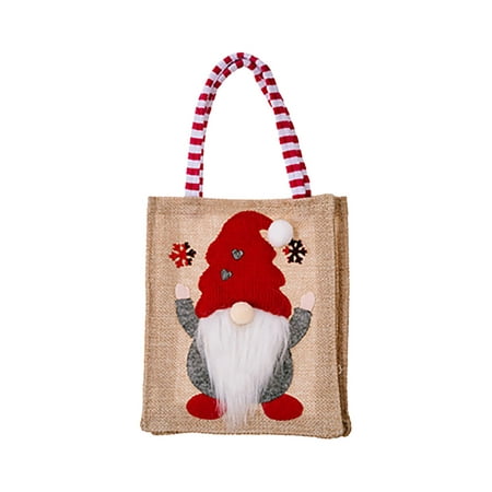 

Heiheiup Christmas Decorations Linen Gift Bag Children s Handbag Candy Bag Bag Tree Christmas Pendant Home Decoration Replacement for Chandeliers Teardrop