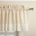 thumbnail image 2 of Salem Kitchen Window Curtain w/ Lace Trim - 12 x 60 Valance - French Vanilla, 2 of 2