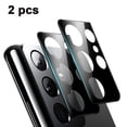 thumbnail image 1 of 2 Pack Compatible with Samsung Galaxy S21 Ultra 6.8 inch, Camera Lens Protector Support Fingerprint Unlock Easy Installation Bubble Free, 1 of 1