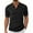 Black, variant on Mens V Neck Jacquard Polo Shirt Stretch Short Sleeve Polo Shirts for Men