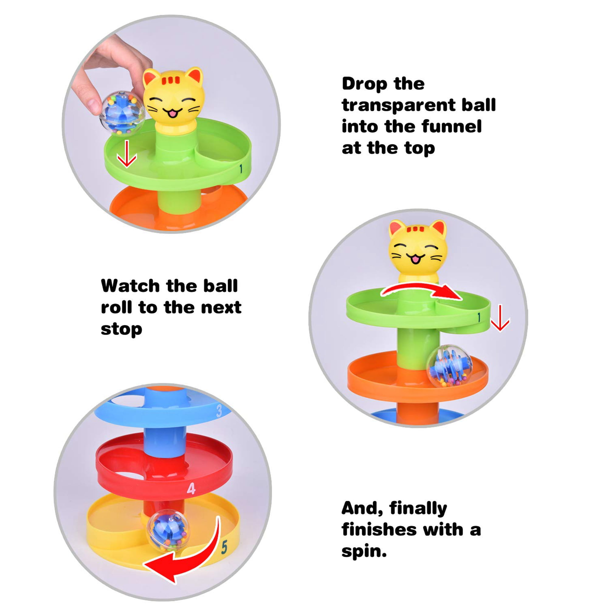 ball drop learning toys