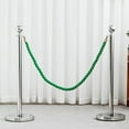 thumbnail image 4 of Stanchion Rope Green Red White 3-color Hemp Rope, 2 Pcs Braided Rope Safety Barriers, 0.8m 1.2m 1.5m Crowd Control Twisted Rope Barrier for Queue Line ( Color : Green- A , Size : 2.7m/8.9ft/106in ), 4 of 8