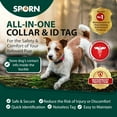 thumbnail image 3 of Sporn Dog ID Collar for Small Dogs, Black & Blue Dog Collar with 3 Pcs Prefolded Paper, 3 of 6