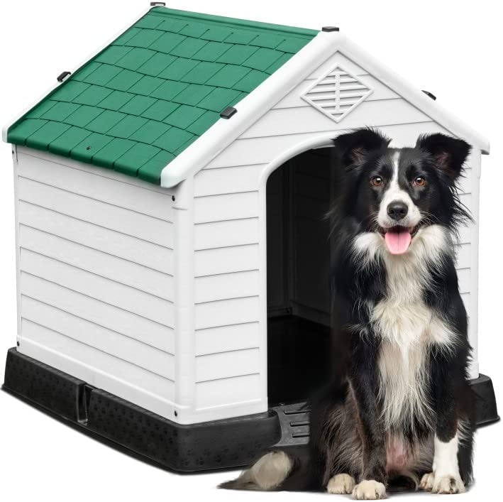 YITAHOME Large Plastic Dog House Outdoor Indoor Doghouse Water
