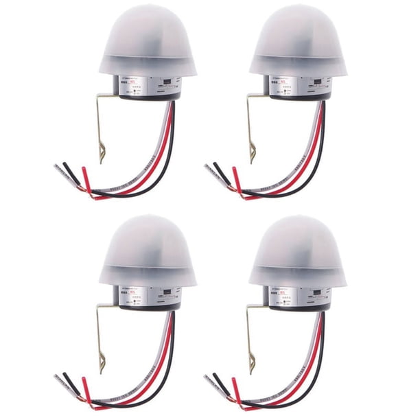 4X Automático Encendido Y Apagado Fotocélula Interruptor de Lámpara de Luz de Calle C AC 220V 50-60Hz 10A Control de Foto Photoswitch Interruptor del Sensor