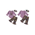 thumbnail image 2 of BemeyourBBs Newborn Baby Hunting Deer Outfit Infant Baby Girl Spring Fall Winter Outfit Long Sleeve Romper Jungle Camouflage Pants Headband 3Pcs Set, 2 of 10