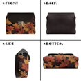 thumbnail image 4 of KUIFORTI Orange Maple Leaf Crossbody Leather Bag Casual Durable Medium Flap Crossbody Handbag with Chain Strap Soft Shoulder Bag for Women for Camping Parties, 4 of 6