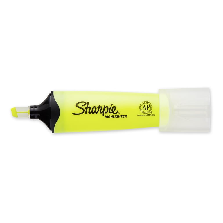 Clear View Highlighters, Chisel Tip, Yellow, 3 Pack photo 3