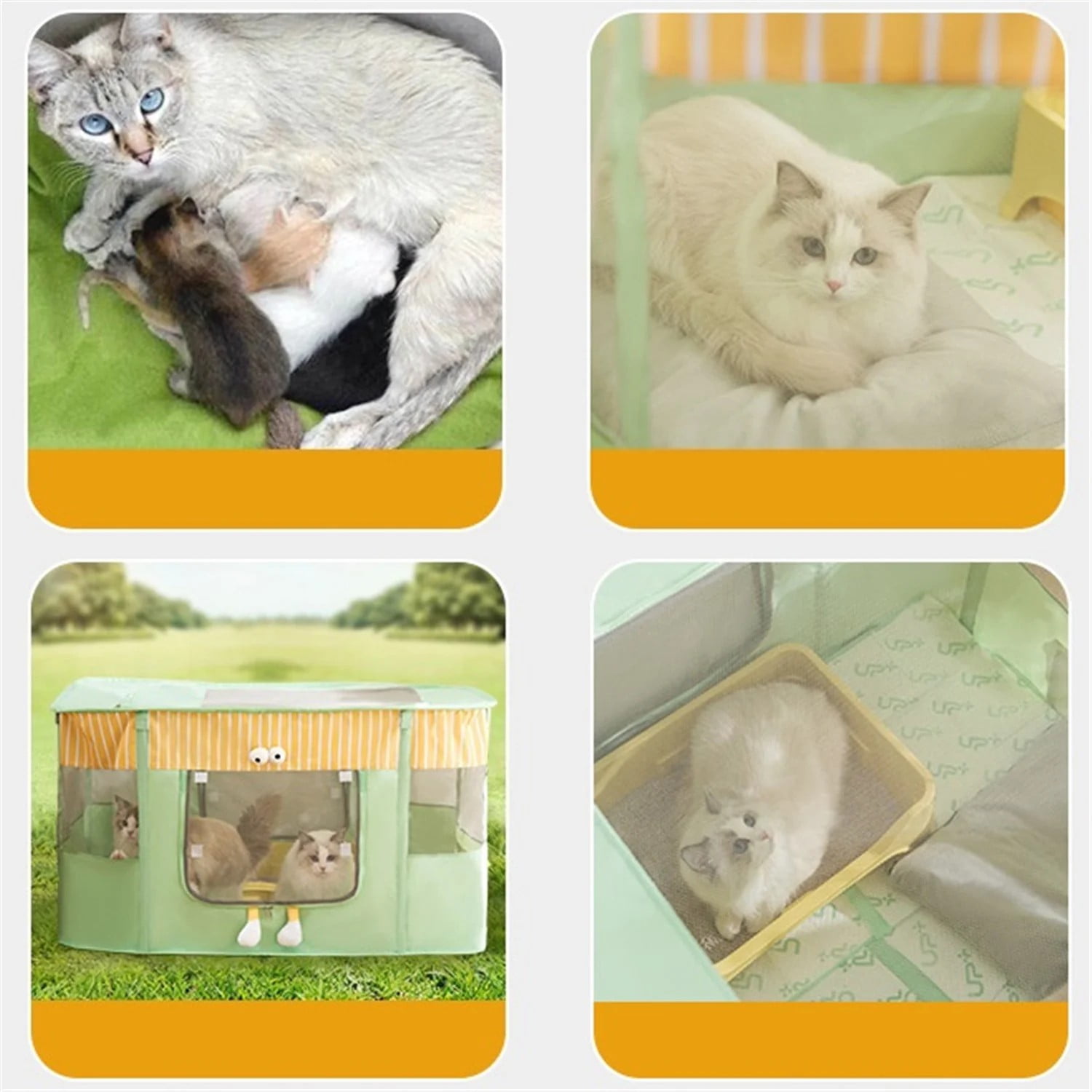 Puppy Playpen, Portable Dog Play Pen, Sturdy Cat Playpen, Foldable pop up pet Tent, Pet Playground Indoor/Outdoor