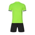 thumbnail image 4 of BRGZLK Soccer Jersey Set for Boys Girls Lightweight Breathable Athletic Training Shirt and Shorts Sets Soft Comfy Football Jersey Outfits Green L, 4 of 4