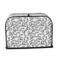 thumbnail image 2 of Vsdgher Hand Drawn Snake 2 Slice Toaster Cover, Appliance Covers Toaster Cover Fits for Most Standard 2 slice Toasters, 2 of 7