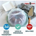 thumbnail image 4 of Nordic Ware Translucent Bundt Cake Keeper with Twist-to-Lock Base, 4 of 7