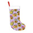 thumbnail image 2 of Bingfone Cartoon Avocados Print Personalized Christmas Stocking - Snowman Design Large 18 inch,Family Holiday Season Decor, 2 of 7