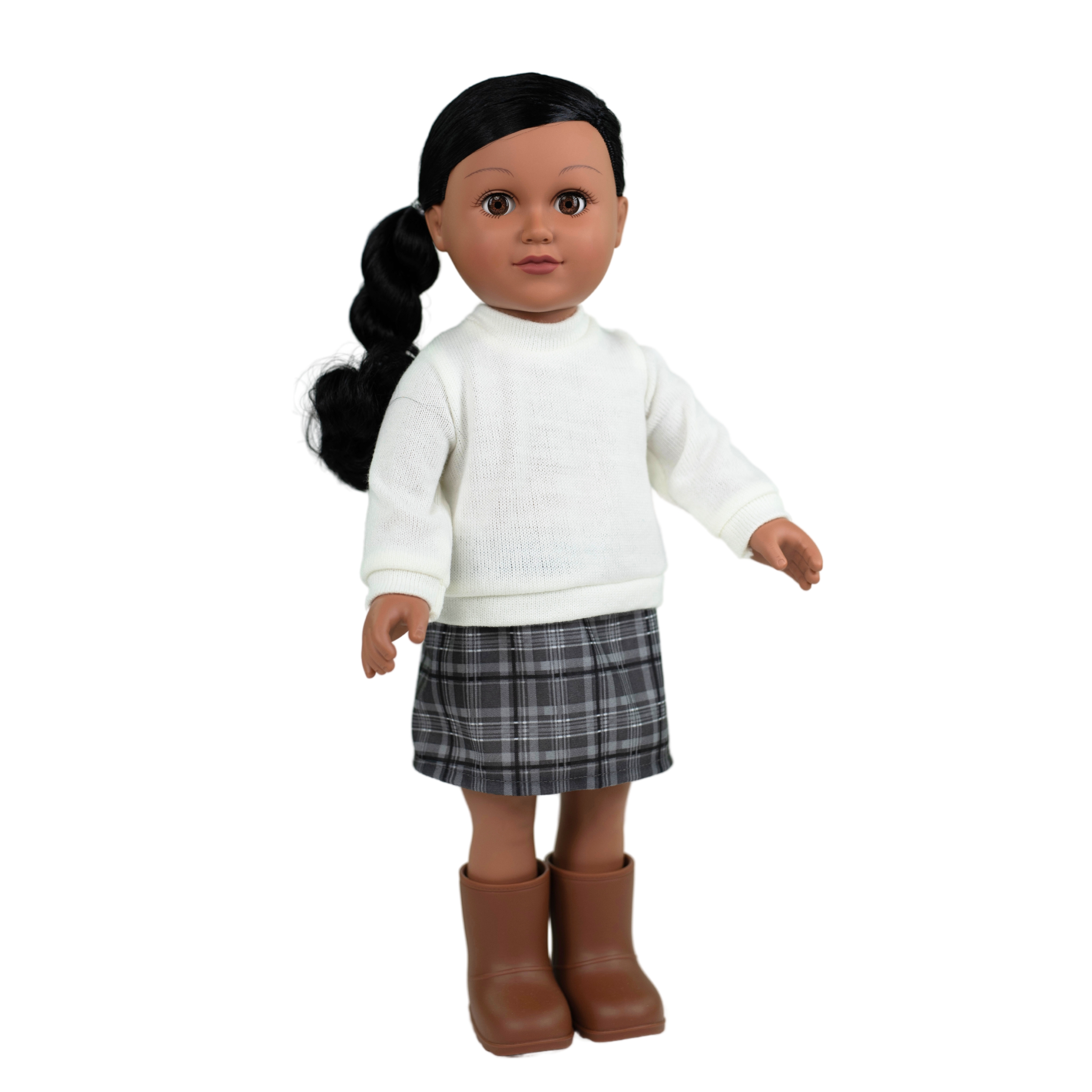 My Life As Chanda Posable 18-inch Doll, Dark Brown Hair, Brown Eyes