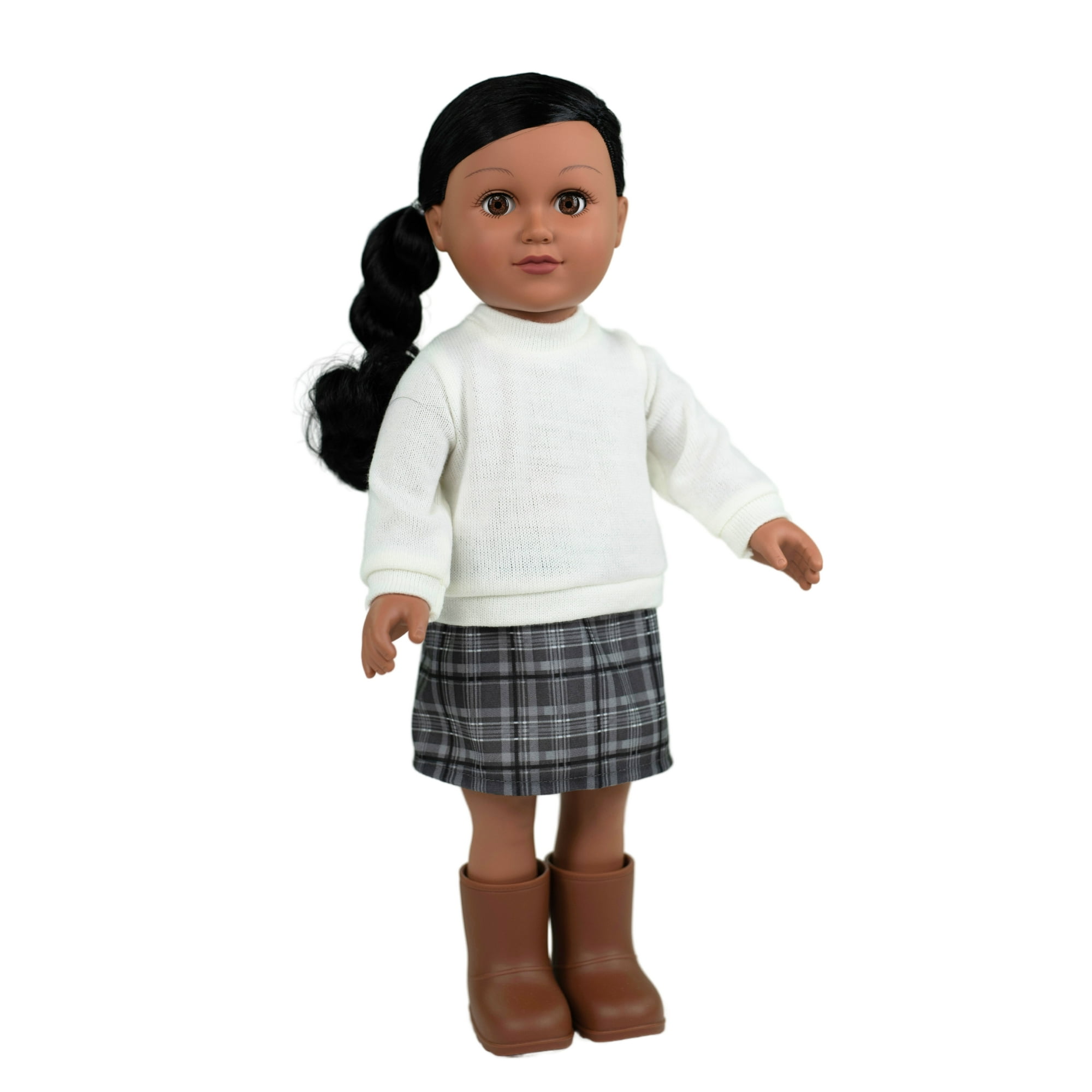 My Life As Chanda Posable 18-inch Doll, Dark Brown Hair, Brown Eyes
