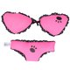 thumbnail image 2 of Juego de juguetes para mascotas con forma de Bikini, juguetes interactivos duraderos para masticar perros chirriantes con sonido, 2 of 8