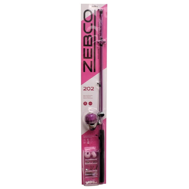Zebco 202 Spincast Reel and Fishing Rod Combo, Tackle Included