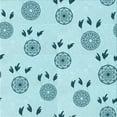 thumbnail image 1 of Ahgly Company Machine Washable Indoor Square Transitional Electric Blue Area Rugs, 5' Square, 1 of 7