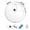 White, variant on Black Black 3 In 1 Pet Hair Vacuum Cleaning Robot 8X8X2.2 Inch Intelligent Sweeping Mopping Robot For Home Battery Powered