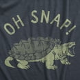 thumbnail image 2 of Mens Oh Snap T Shirt Funny Sarcastic Snapping Turtle Joke Tee for Guys Graphic Tees, 2 of 9