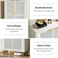 thumbnail image 4 of Tribesigns 6-Tier Farmhouse Shoe Cabinet with Shutter Doors & Adjustable Shelves, 4 of 7