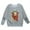 Grey, variant on Hwmodou Girls Sweatshirts Cattle Print Crew Neck Hoodie Leisure Comfy Top,3-14Y