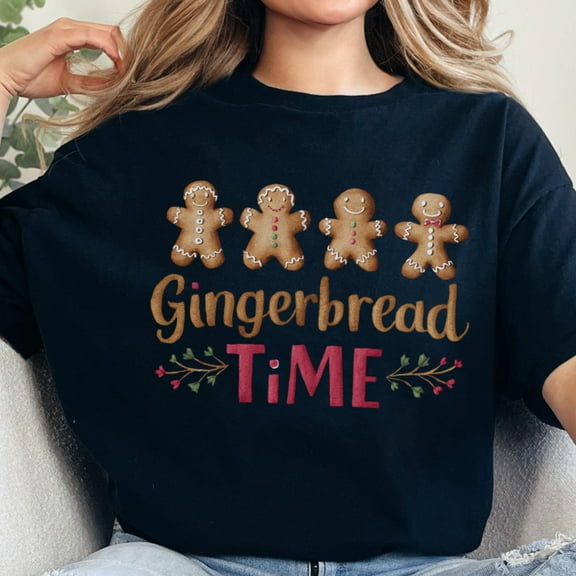 Gingerbread Christmas Shirt Holiday Cookie Graphic Tee