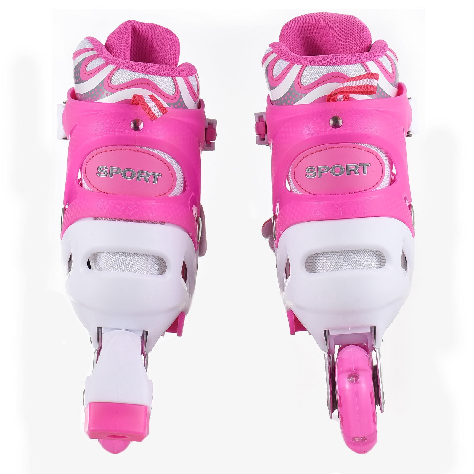 LAZIOEGR Adjustable Kids Inline Skates – Light‑Up, Breathable, Eco‑Friendly, Size 28‑41, Shock‑Absorbing, No‑Installation, Perfect for Toddlers & Beginners