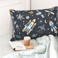 thumbnail image 6 of Kll Space Cars Pillow Covers Envelope Closure,Super Soft And Cozy Fuzzy Fleece Pillow Case Cover 16"X24", 6 of 8