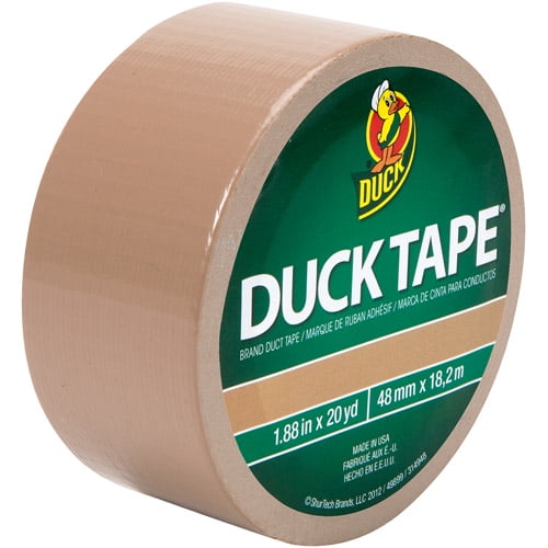 W x 5 yd L Beige  Solid  Duct Tape Duck  1.88 in 