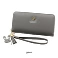 thumbnail image 3 of Minnieouse Cartera elegante y moderna para mujer, accesorio imprescindible para cualquier conjunto, tarjetero Carteras gris, 3 of 6
